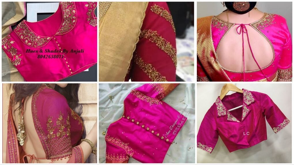 Pink blouse designs for saree