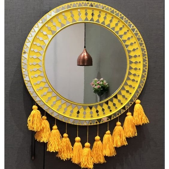 Mirror Embellished Wall Hanging