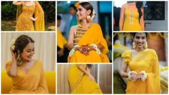 Yellow Haldi Outfits