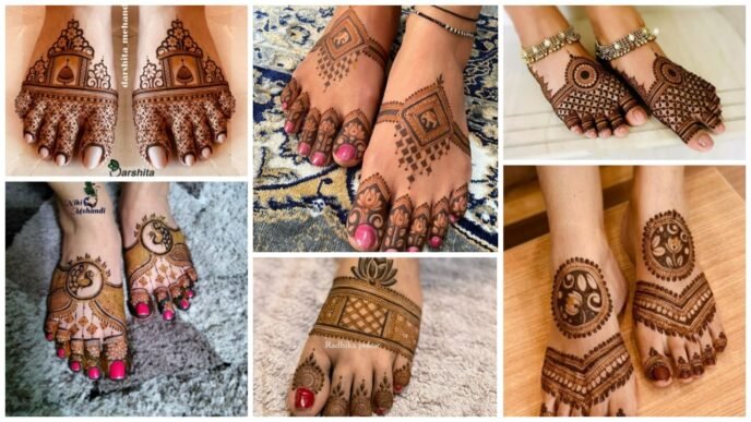 Feet Mehandi Patterns